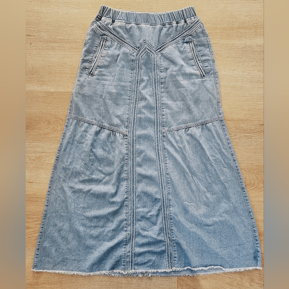 Denim Maxi Skirt